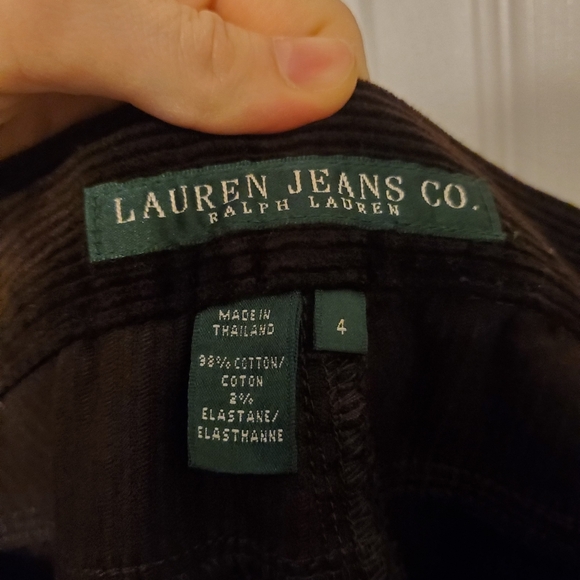 Lauren Jeans Co. Brown Corduroy Pants Size 4 - Picture 4 of 6